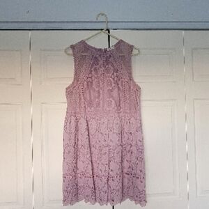 Lavender Lace Mini Sundress